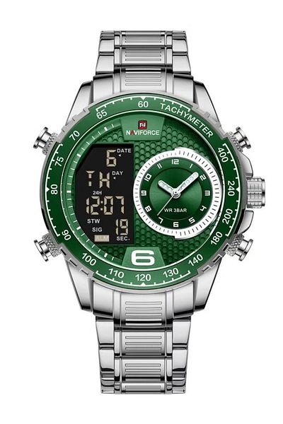 Naviforce Men's Water Resistant Analog/Digital Watch