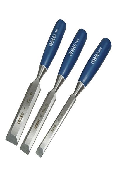 Stanley 5002 Series 3-Piece Wood Chisel Set