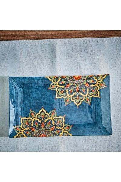 Home Box Small Serving Tray – 25x15 cm – Floral Accent