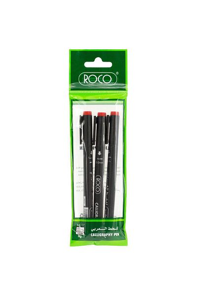 Roco Calligraphy Pen Chisel 1.0, 2.0, 3.0 mm Red