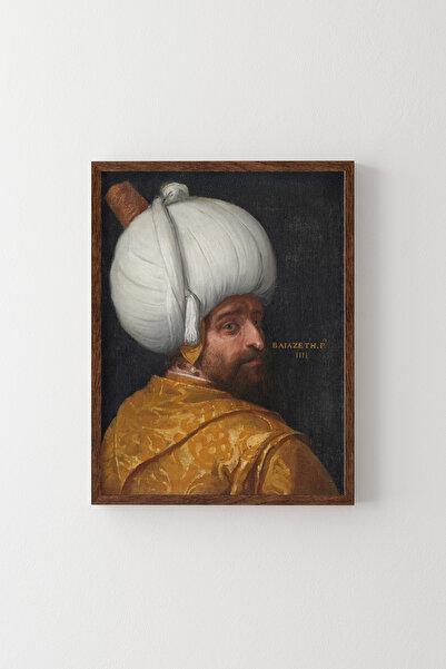 epiqart Yıldırım Bayezid - Ahşap Desenli Çerçeve