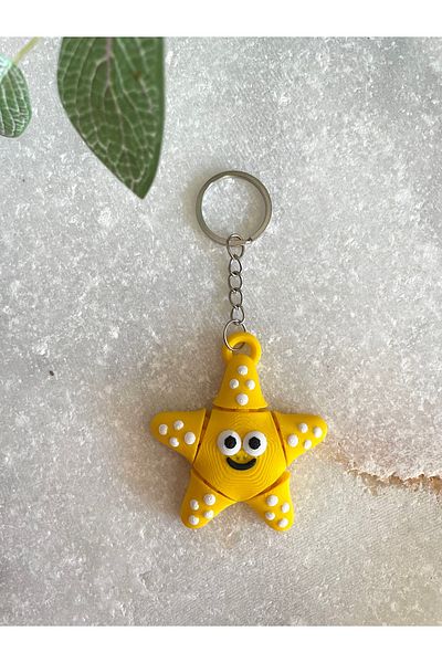 By Selen Suyolcu Animated Starfish Keychain
