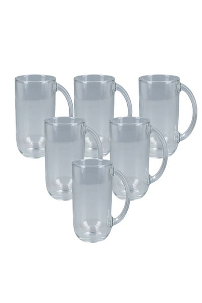 Luminarc 6-Piece Glass Coffee Mug Set Clear