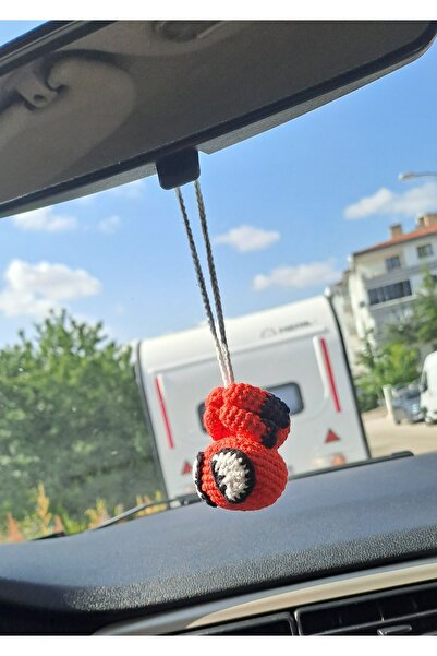 Gonulella Örümcek Adam Dikiz aynası süsü Amigurumi