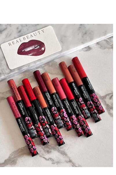 real beauty Lipstick 12 Colors with Lip Gloss