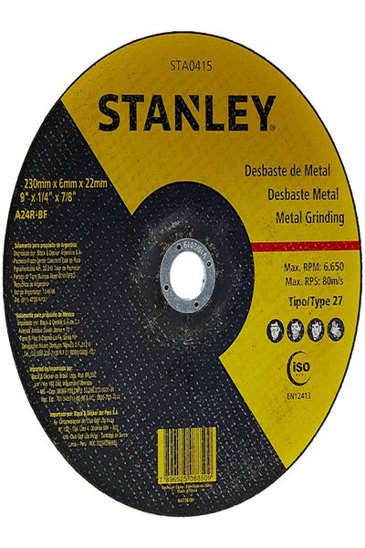 Stanley T27 High Quality Metal Cutting Wheel Type Grinding Disc