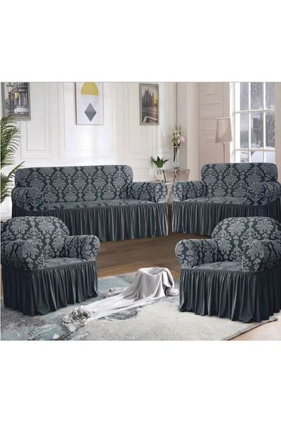 rexa Sofa Cover 4-Pieces Set of 7-Seater (3+2+1+1) Super Stretchable