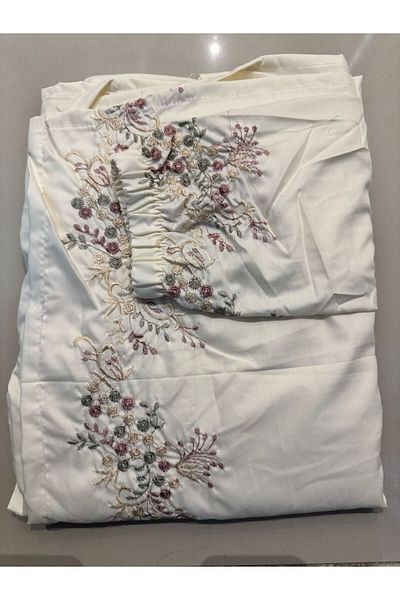Gerenic Embroidered prayer sheet, cool cotton, open wear