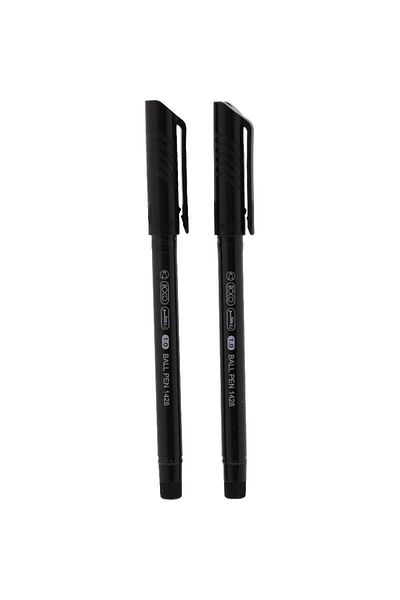Roco 1428 Dry Ink Ballpoint Pen – 1 mm Tip, Black Ink, Pack of 2