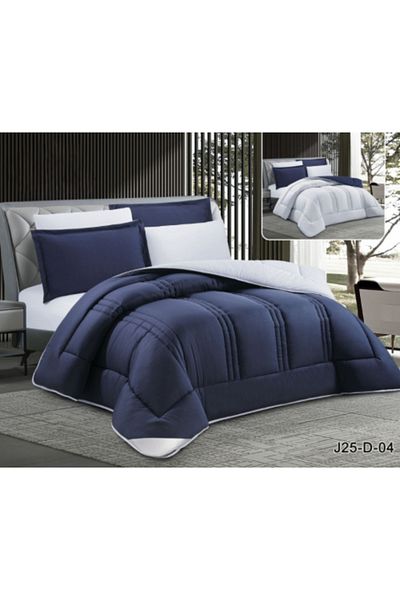 Generic 6-piece plain micro double comforter