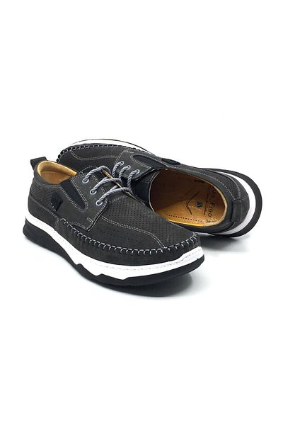 Luis Figo 100% Leather Nubuck Men's Summer Orthopedic Comfortable Lace-Up Rok Shoes New Season 40-44