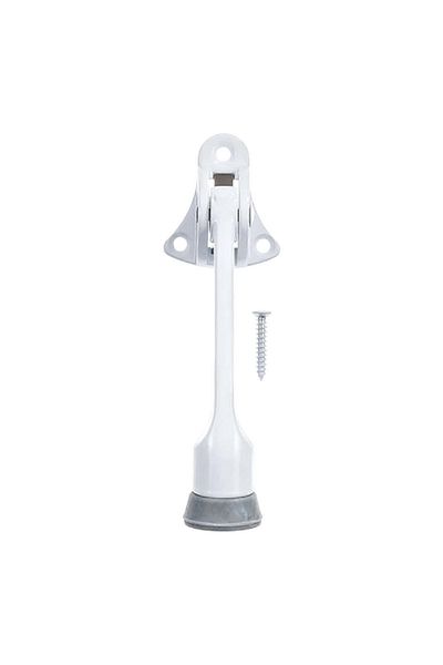 ACE Elegant and Modern Design Metal Durable Kick-Down Door Holder White 2.75 x 4inch