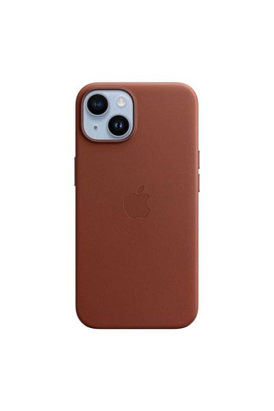 Apple Husa de protectie Leather Case with MagSafe pentru Apple iPhone 14, Umber