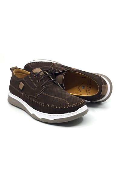 Luis Figo 100% Leather Nubuck Men's Summer Orthopedic Comfortable Lace-Up Rok Shoes New Season 40-44
