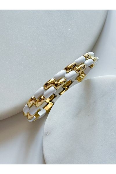 CHARMLUCKY Steel Rubber Mineli Bracelet
