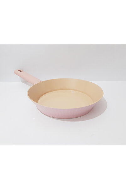 renkli çiçekler مقلاة مقاس 22 سم بقاعدة تحريضية غير لاصقة، مقلاة طهي عميقة