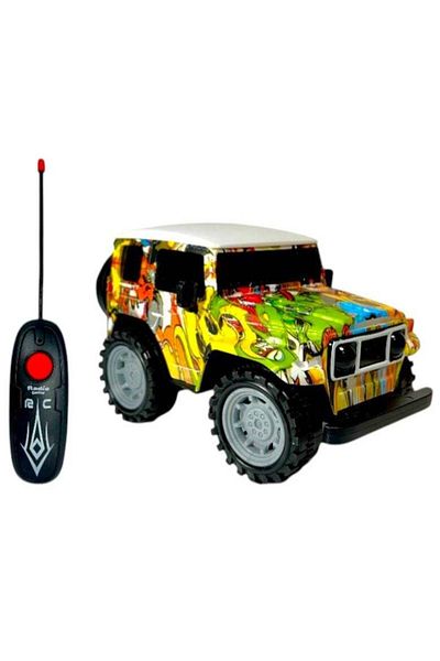 Rally RC Car Toy for Kids with Remote Control - Sound and Light Multicolor