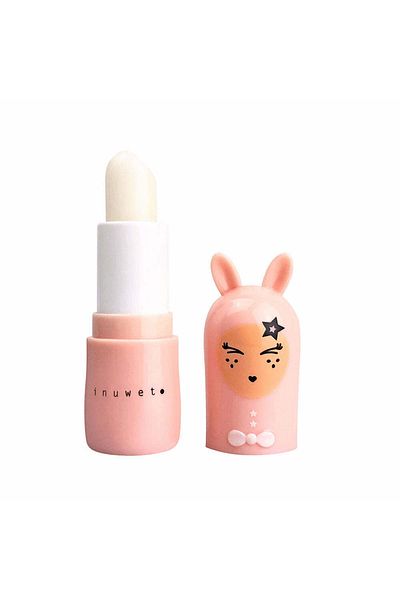 Inuwet Children's lip balm, Light Pink, with peach scent, Bunny Island, Inuwet, 3.5 gr