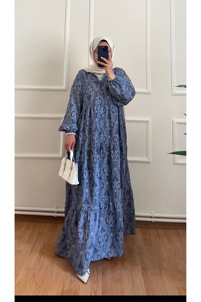 BEFABOUTİQUE Ethnic Pattern Design Dress