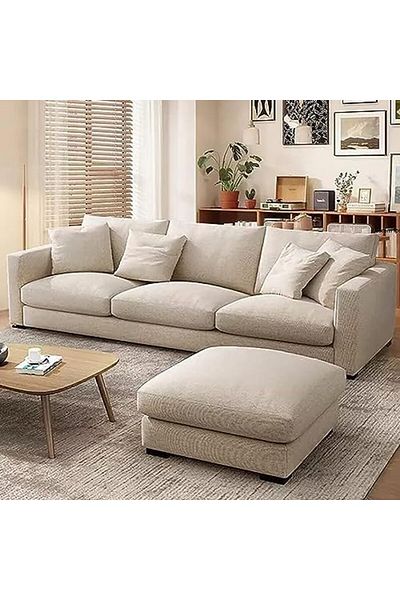 MAPLE HOME DECORATION Maple HOME Modern Couch Simple Sofa Minimalist Special Down White Sofa Designs Sofa Set Furniture