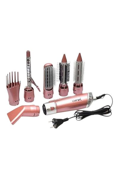 Gemei Professional Hair Dryer Gemei GM-4831 - 7 in 1 Set, Pink, 2200W