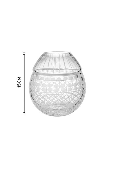 Byblos Crystal tissue box, laser engraved, clear color