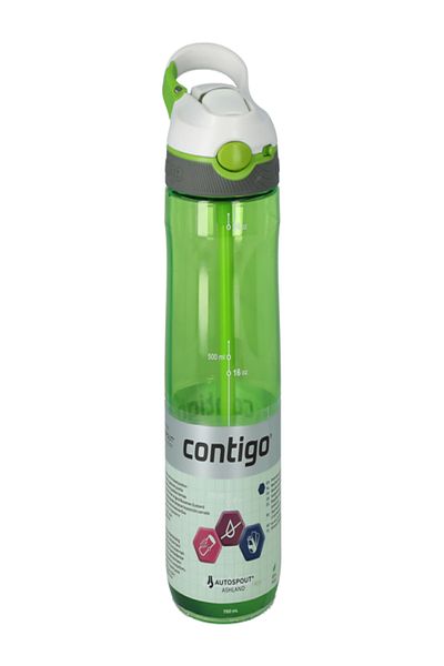 Contigo Autospout BPA-Free Water Bottle with Straw and Carabiner Clip