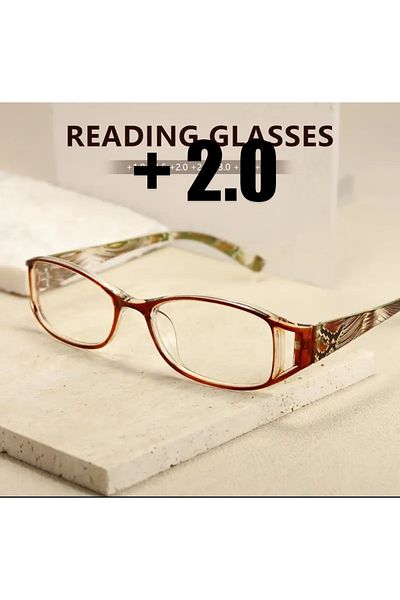 zhara tech (+2.0) Trend Quality Frame Blue Light Protection Close Reading Glasses (+2.0)