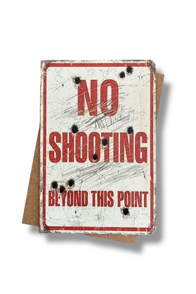Ahşap Tablo Poster - No Shooting