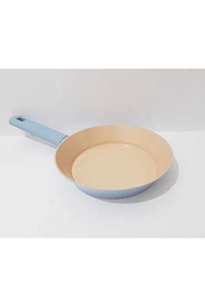 renkli çiçekler مقلاة مقاس 24 سم بقاعدة تحريضية غير لاصقة، مقلاة طهي عميقة