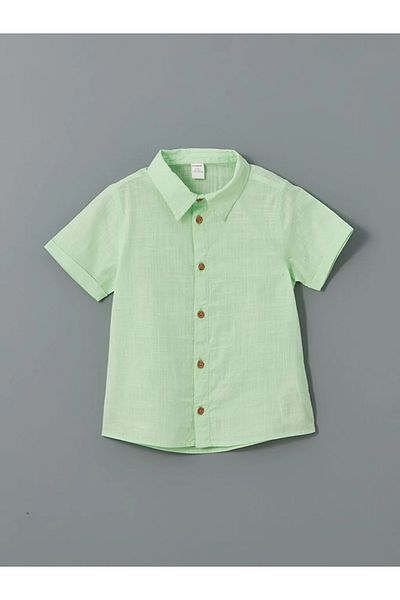 LC Waikiki Lcw Kids Short Sleeve Basic Male Baby-Child Shirt and Shorts 2'Li Suit