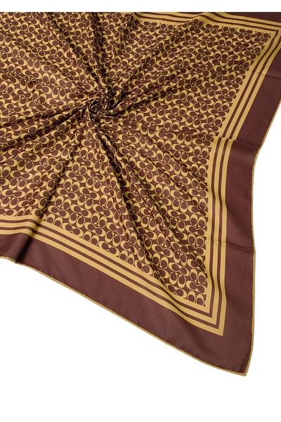 mim eşarp Eșarfă din voile de bumbac cu model Işıl İpek C 90x90 cm