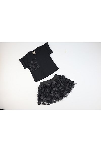 Vita Bella Luxe Baby Short Sleeve Tutu Skirt Suit
