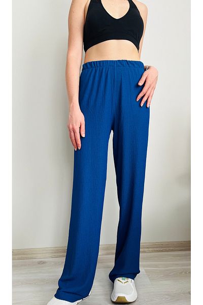VOL High Waist, Wide Cut, Wide Leg, Lycra Wrap Fabric Palazzo Pants