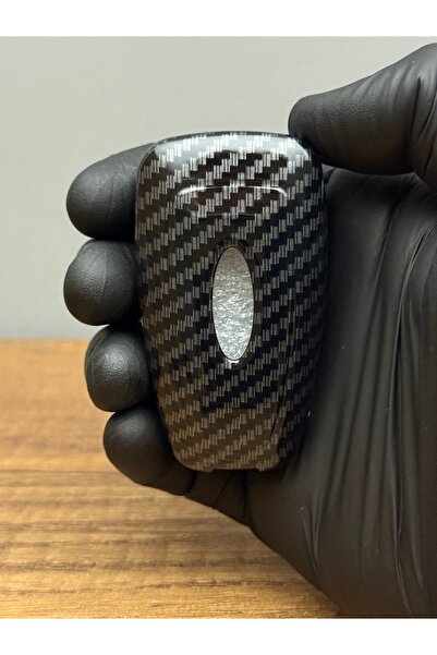 Luxe Aksesuarr Ford Focus -Transit - Fiesta Mondeo C-max Switchblade 3 butoane Carcasa de protectie cheie din fibra de carbon