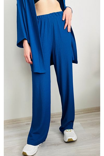 VOL High Waist, Wide Cut, Wide Leg, Lycra Wrap Fabric Palazzo Pants