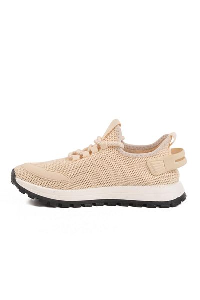 GAMELU Ανδρικά αθλητικά παπούτσια Beige-Black Textile Nepal M