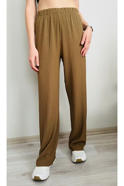 VOL High Waist, Wide Cut, Wide Leg, Lycra Wrap Fabric Palazzo Pants