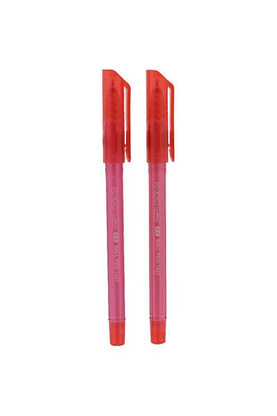 Roco 1427 Dry Ink Ballpoint Pens – Red Ink, 0.5 mm, Pack of 2