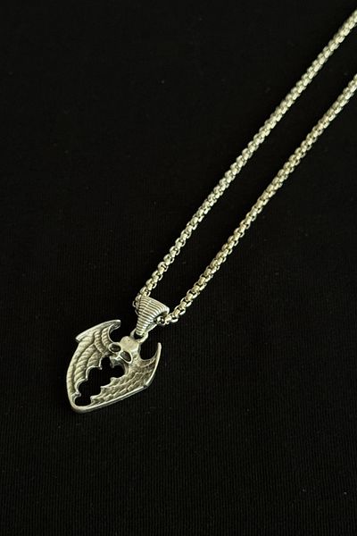 cheetah quality Skull Stainless Steel Chain Men's Necklace