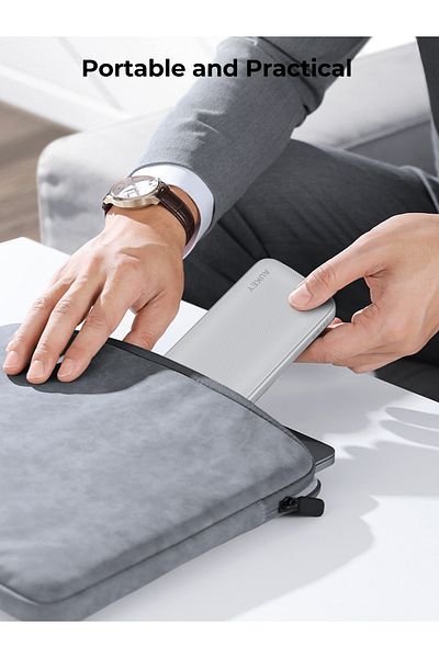 AUKEY AUKEY PB-Y46 Spark Go 10,000mAh, 15W PD, Fast Charging Power Bank,1xUSB-A and 1xUSB-C, Gray.