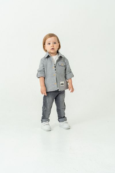 Pasur Bebe Baby Boy Foldable Shirt - Pants T-Shirt Triple Set