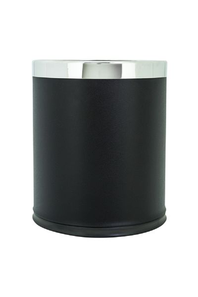 EKO Double Round Shaped Trash Can Black 9 Liter