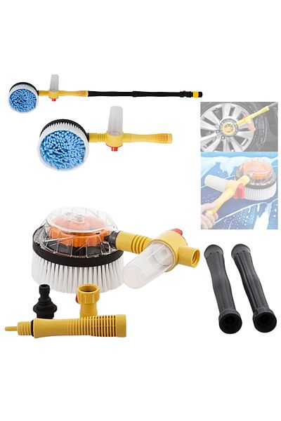 Generic APF® Car Wash Rotating Brush – Automatic Foaming, Long Handle 100cm