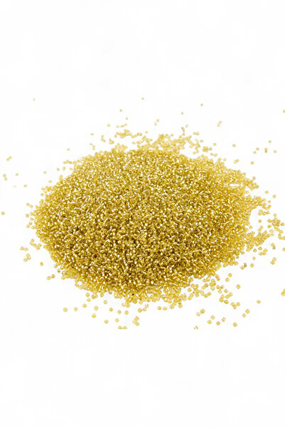 Serhat Aksesuar ve El İşçilik Kristal Altın Sarı (11/0) 2 mm Kum Boncuğu 100 gr