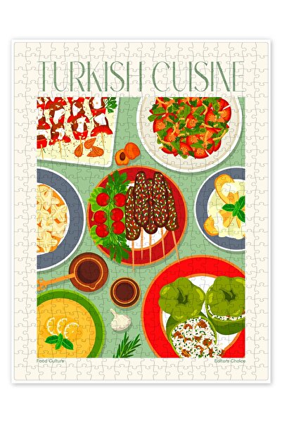 Jeronkarji Geleneksel Yemekler - Türk Mutfağı II 500 Parça Puzzle Yapboz Mutf...