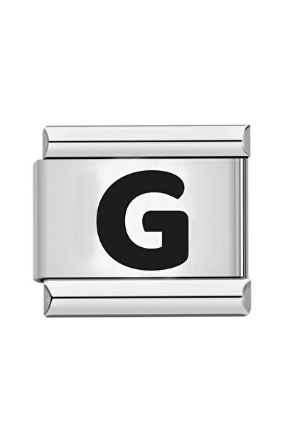 gastromarka سوار من الفولاذ الإيطالي بحرف G