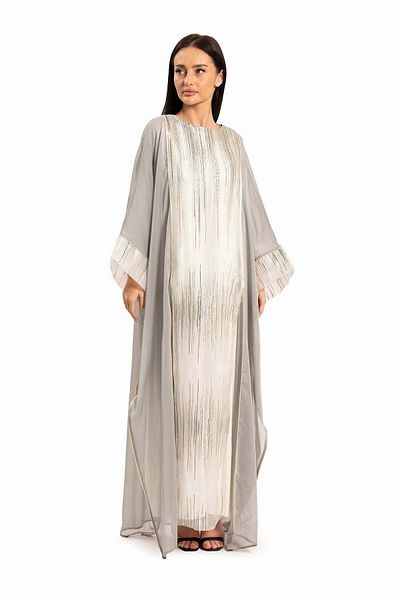 wecre8 Women Gray with Embellishments Kaftan By WECRE8