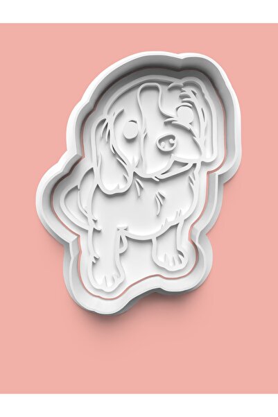 AKTASTORE قالب بسكويت على شكل كلب كافالير كينغ تشارلز سبانيل وقالب عجينة السكر 0323-cavalier