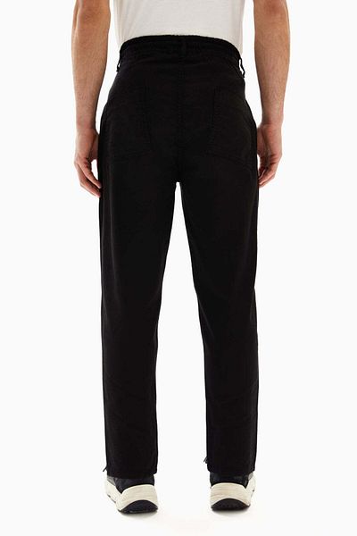 wecre8 Black Drawstrings Slim Trousers By WECRE8